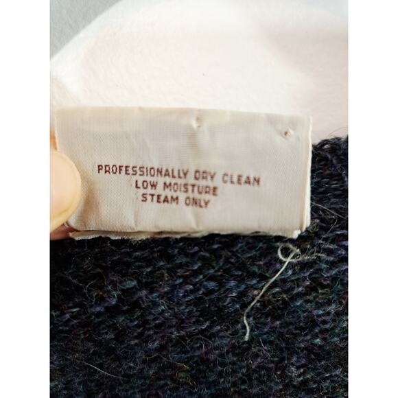 Woodward Shop Men's Vintage Gray Argyle Sweater Vest Large Shetland Wool - Picture 3 of 4